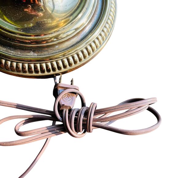 VINTAGE BRASS STIFFEL TABLE LAMP CANDLE STICK STYLE 24”H - Picture 9 of 11